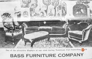 Promo of Bass Furniture Company in downtown Rock Hill, S.C. – 1928