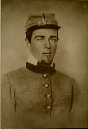 Confederate soldier A.D. Holler in circa 1861.