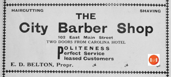 An ad from the 1908 RH CIty Directory