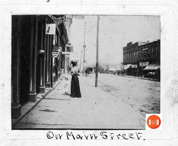Early 20th century image of East Main St., Rock Hill, S.C., showing the Roddey’s Equitable building on the far right. This would have been the corner of Main and North Trade Street. Courtesy of the White Family Collection – WU’s Pettus Archives