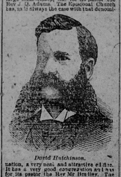 David Hutchison – Etching from the Charleston News and Courier in 1890.