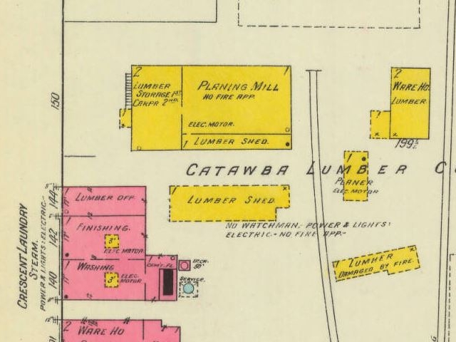 1916 – Sanborn Map diagram of the company.
