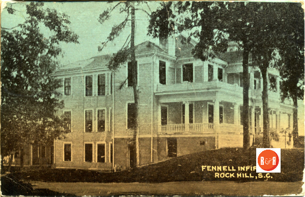 Postcard view of the Fennell's home next to the hospital. Courtesy of the Turner Postcard Collection - 2012