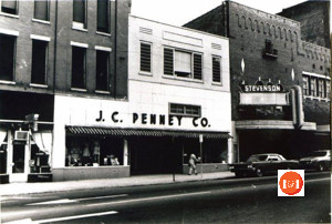 Main Street entrance to J.C. Penney's Store.