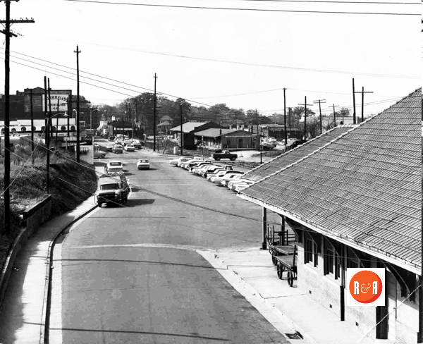 VIEW FROM THE TRAIN STATION LOOKING DOWN TRADE ST. 1960'S#