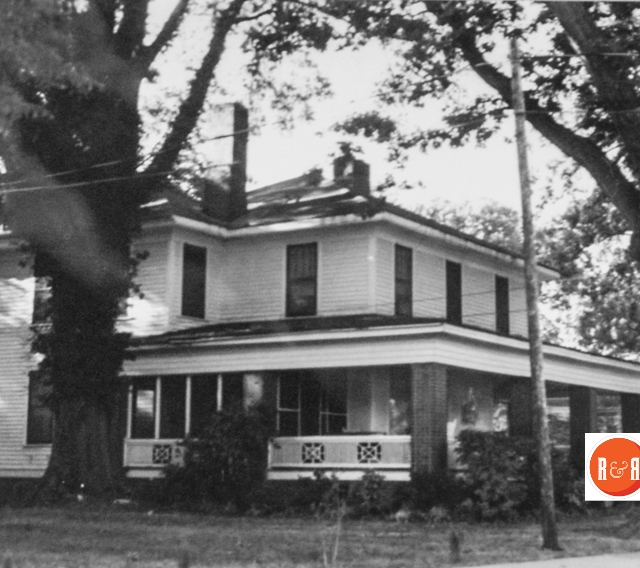The Hoke Home on Park Avenue. Courtesy of the SC Dept. of Archives and History – 1987