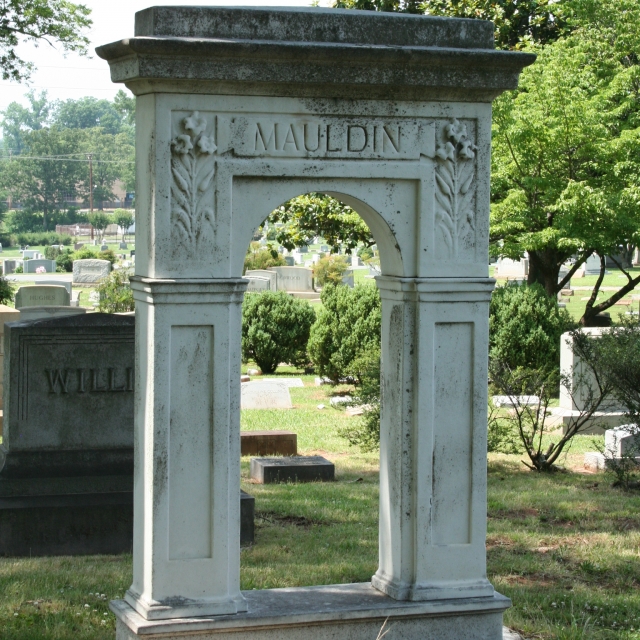 Mauldin family burial site at Laurelwood Cemetery of Rock Hill, S.C.