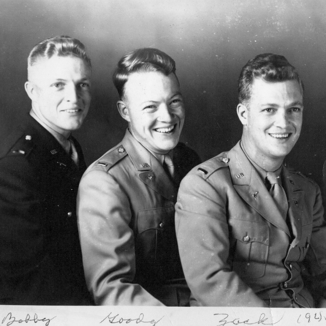 The sons of Roy Thomas in WW II (Goodie Thomas – Middle)