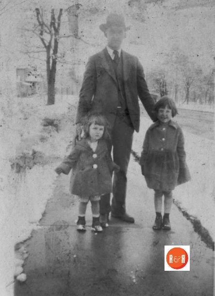 Mr. N.B. Craig with his children on Johnston Street.