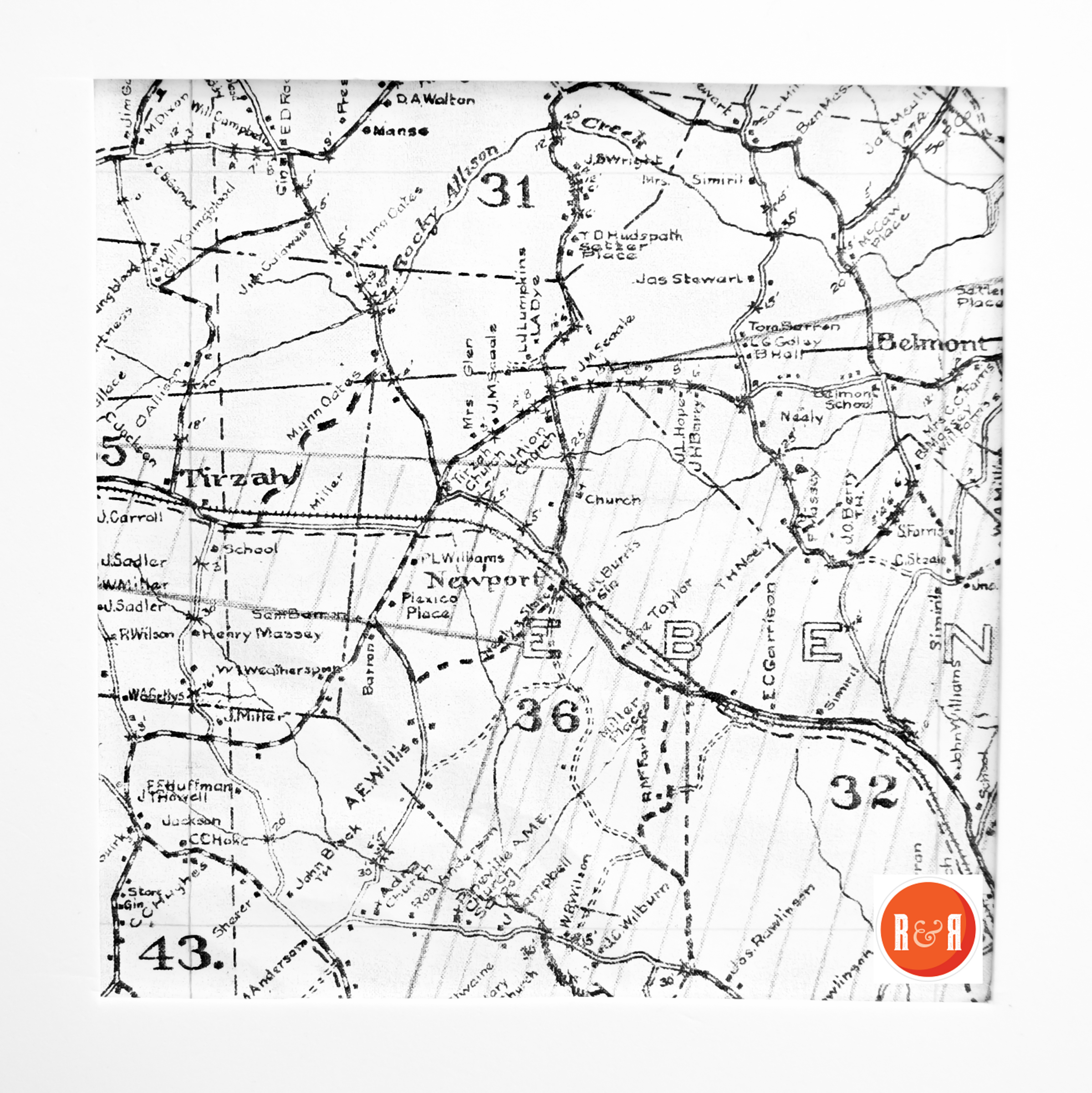 ENLARGEABLE MAP - 1910