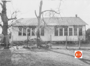 Rear view of the Crawford community center – a former African-American “Rosenwald School.” Courtesy of the S.C. Dept. of Archives and History – 1992