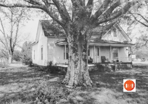 The old home of William T. Hollis has been demolished for decades. The house was home to the long-term owners of this area the Hollis family who farmed as well as owned and operated a small gin complex nearby at the crossroads.