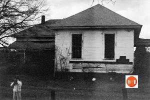 Side view of the old Oakridge School on the corner of Falls Road and Highway 322.