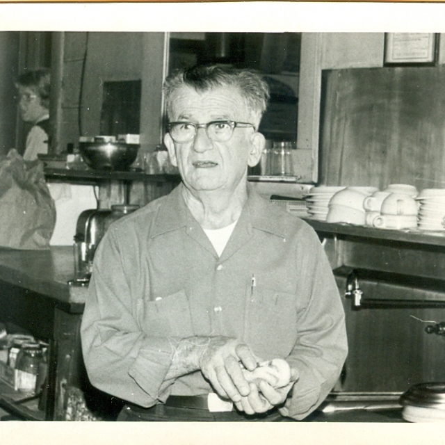 J.G. Moses about 1974 prior to closing the Shamrock.