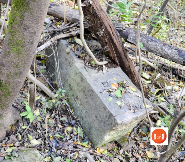 Corner block of the original structure.