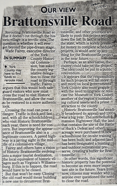 Editorial from the Herald Newspaper – 1996