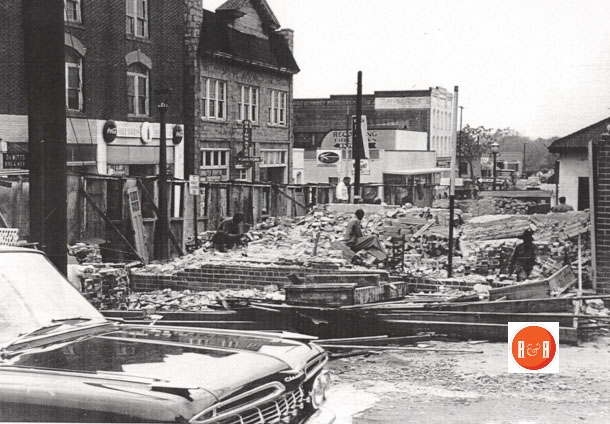 Rare view of Black Street being demolished in ca. 1970 – Courtesy of the Couick Collection