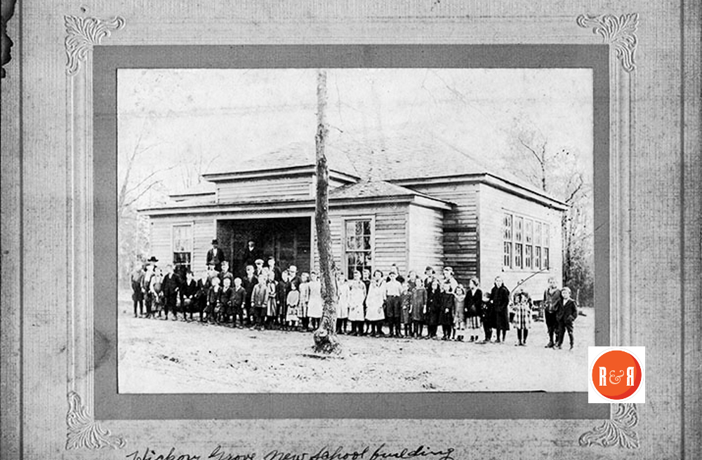 Hickory Grove's New School - Feb. 1920. Image courtesy of the Martha Fitzgerald Collection - Pettus Archives, Winthrop University