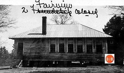 Fairview School #1 – African American, image taken between 1935-1952.