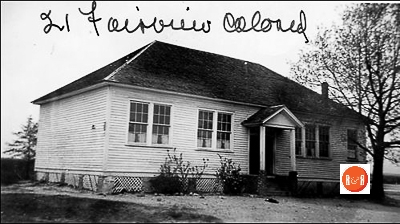Fairview School #2 – African American, image taken between 1935-1952.