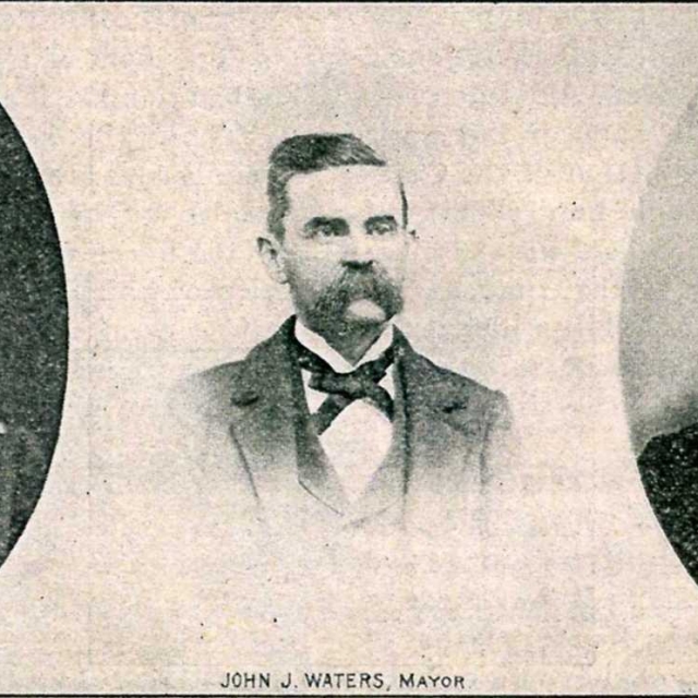 Image of John J. Waters with other Rock Hill leaders from the early 20th century.