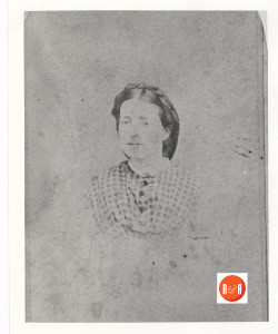 Alice Alston, the wife of Capt. Butler Alston ca. 1867. Courtesy of the Jack Tucker photo collection of York County, S.C.