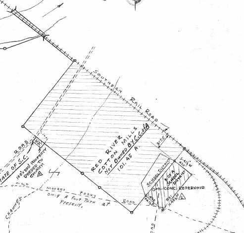 The Celanese survey of 1947 of the Carhartt Properties and Red River. 