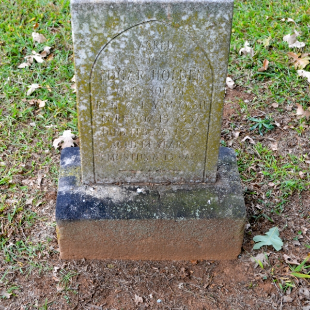 Edgar McCosh’s grave was the first dug at Laurelwood Cemetery.