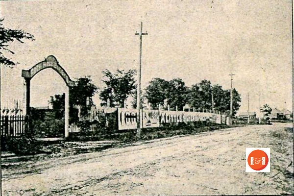 Front entrance to the Rock Hill Buggy Company on North Wilson Street