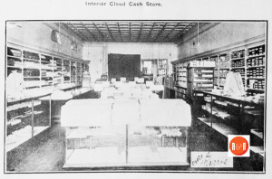 Interior of the 1912 Cloud's Dry Goods store in York.  Courtesy of the Historical Center.