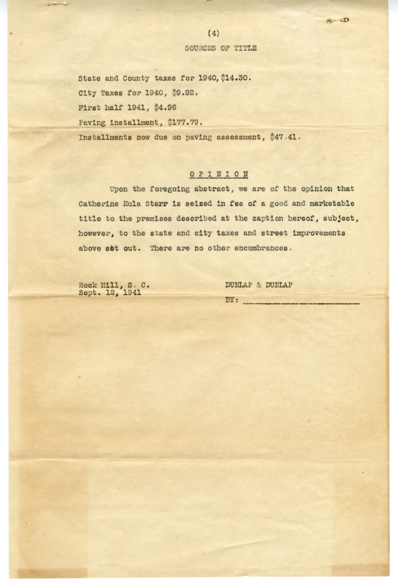 LEGAL DOCUMENTS RELATED TO THE IVY PROPERTY - P. 4  WU PETTUS ARCHIVES COLLECTION