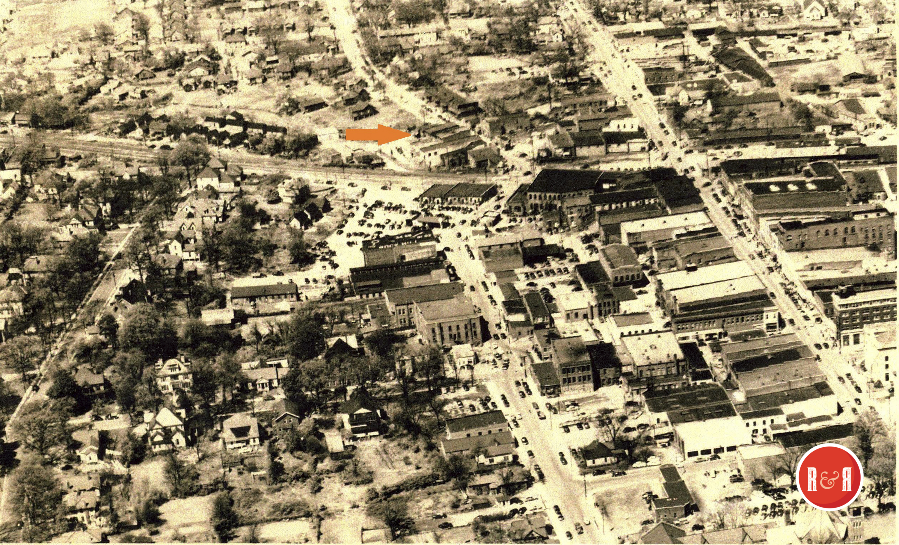 AERIAL PHOTO OF THE AREA - 1960'S