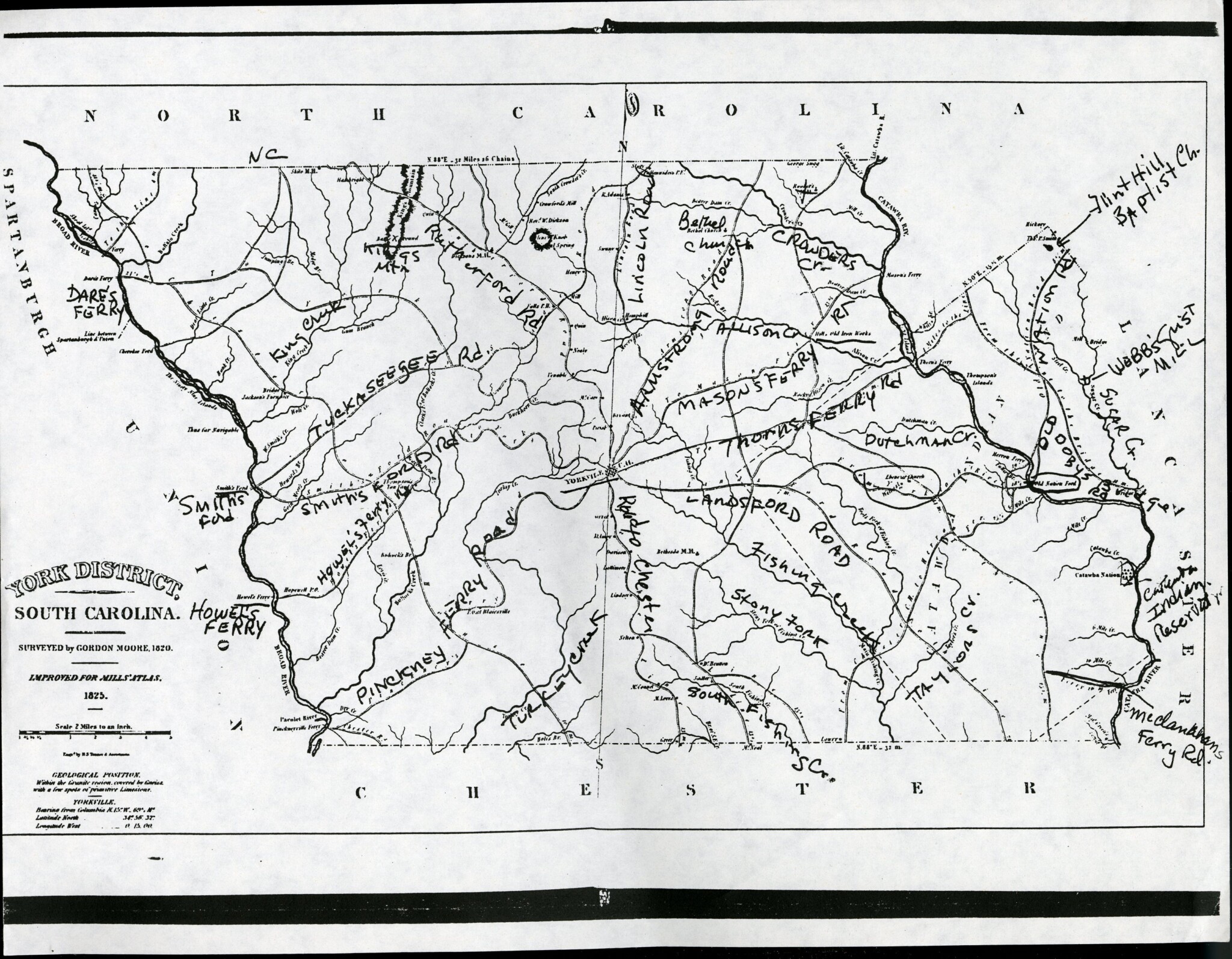 Mill's Map with overlay of road names!  Courtesy of the Wm. B. White, Jr. Collection - WU Pettus Archives Collection