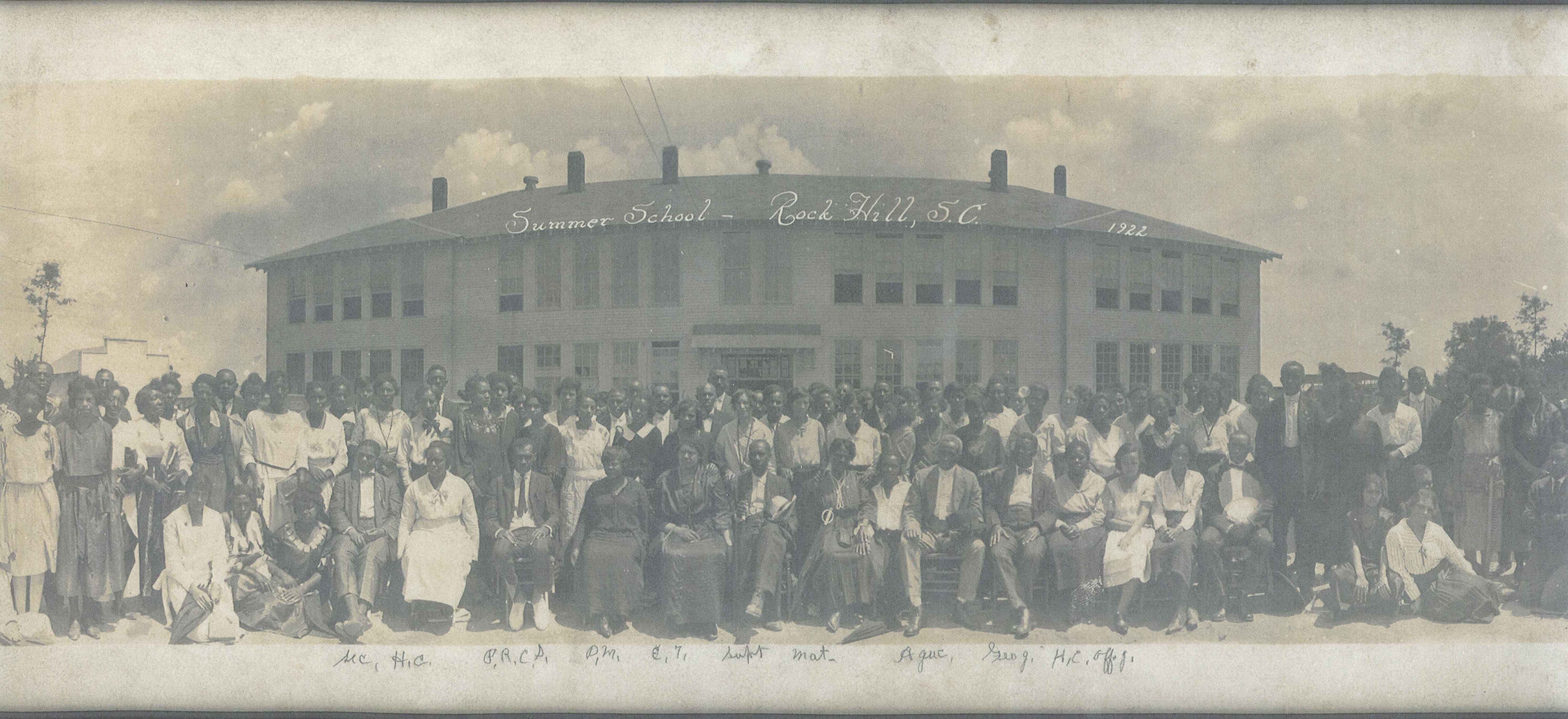 ENLARGED PANORAMIC VIEW OF THE SCHOOL - 1922