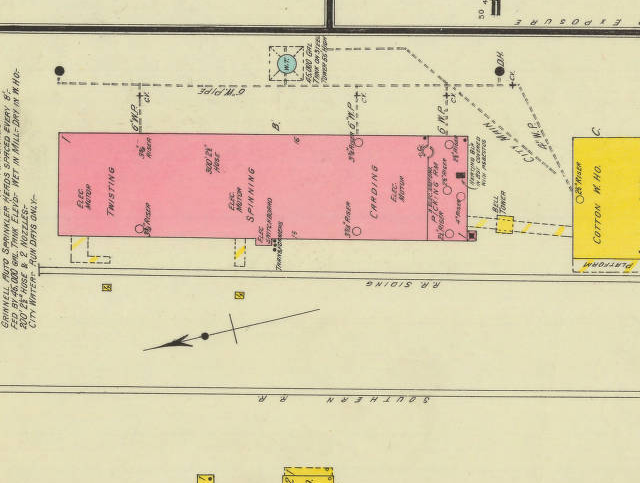 1910 – Sanborn Map of Lockmore Mill
