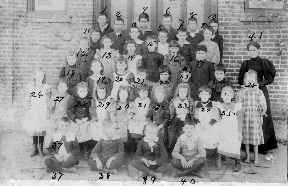 GROUP #3 - NOV. 22, 1895 - ROCK HILL GRADED SCHOOL (MS. LOUISE SHERFESEE - TEACHER)