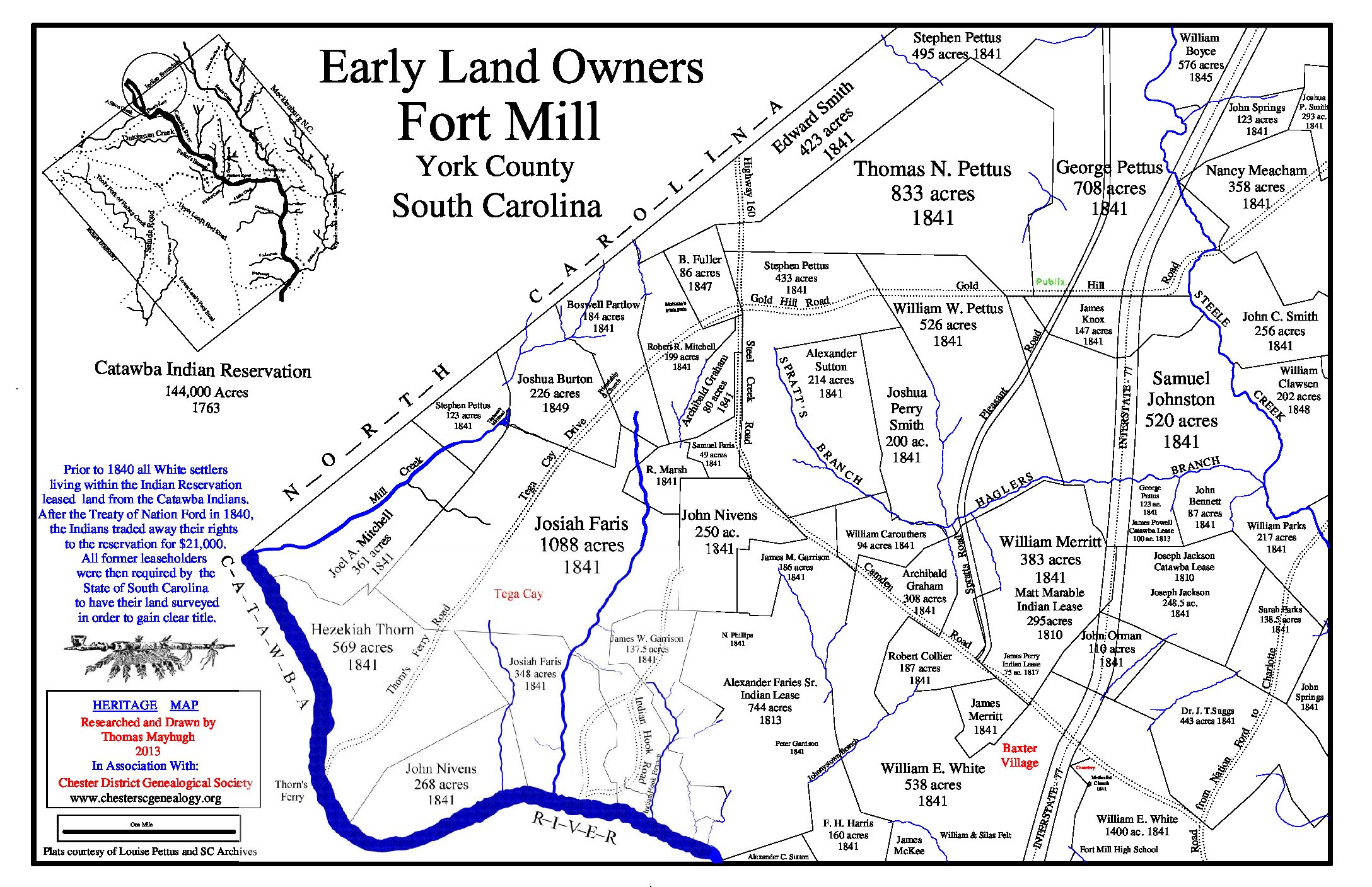 early-fort-mill-landowners-plat-mayhugh-heritage-maps-name-index