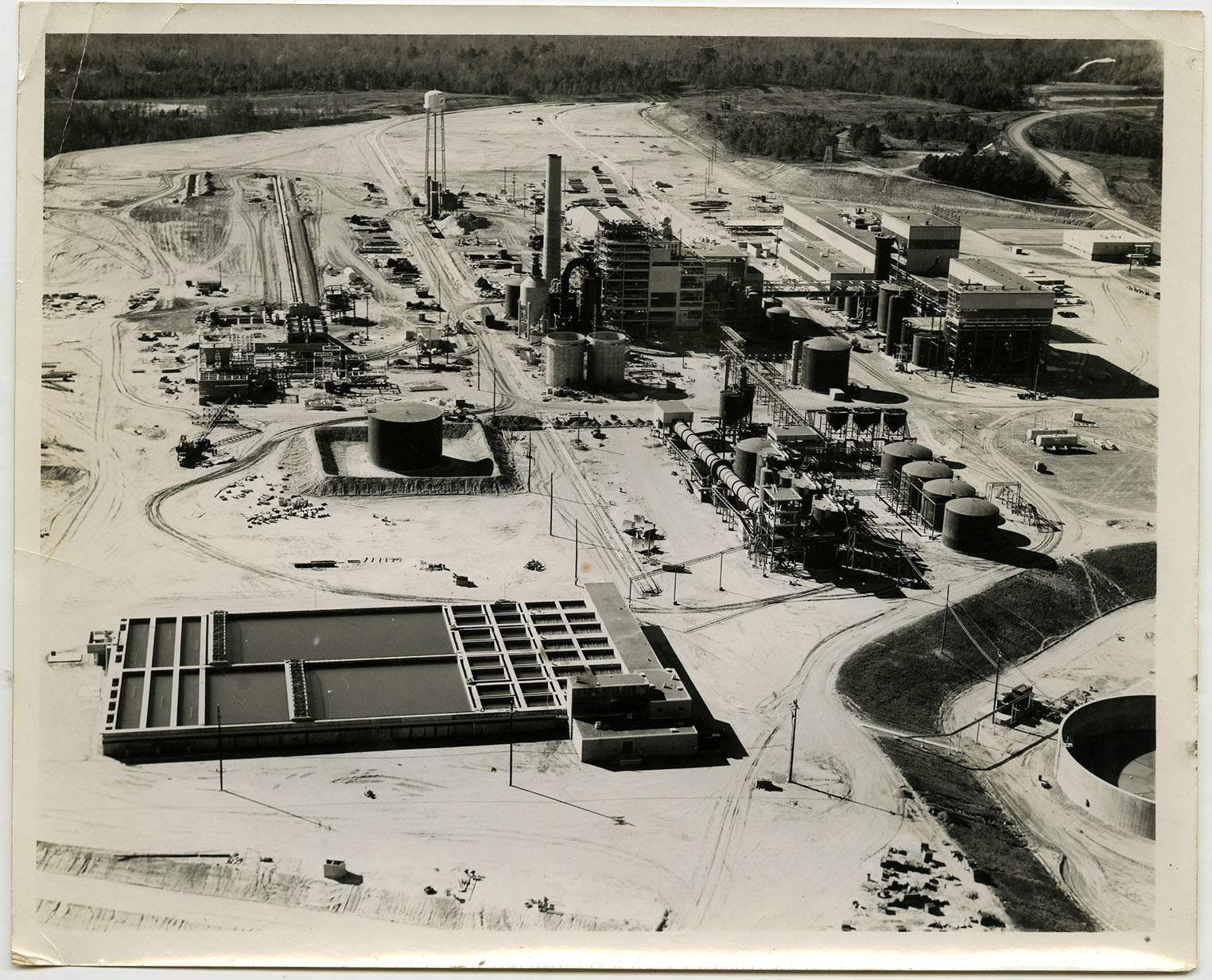 Bowater Carolina Pulp Plant Under Construction, 1959 by Rock Hill Photographer Bob Bryant, Courtesy of the WU Pettus Archives - 2024