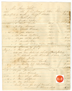 Account lists from J.L. Neagle Company - 1866 - Courtesy of the White Collection/HRH 2008, p. 1