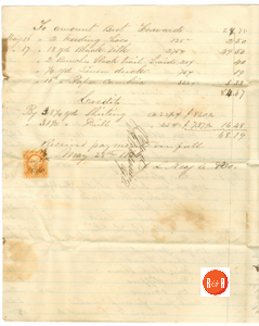 Account lists from J.L. Neagle Company - 1866 - Courtesy of the White Collection/HRH 2008, p. 2